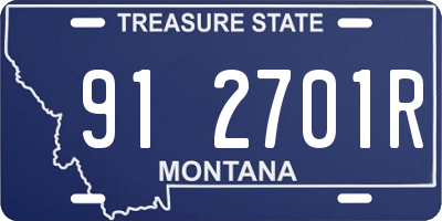 MT license plate 912701R