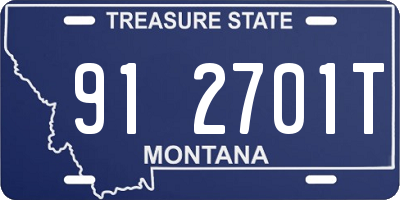 MT license plate 912701T