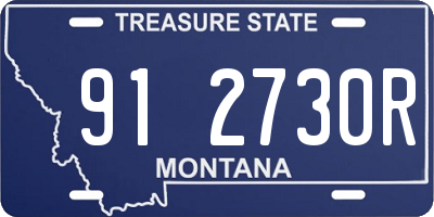 MT license plate 912730R