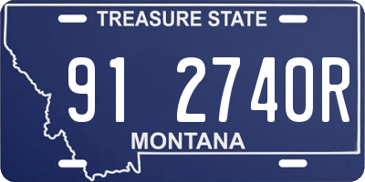MT license plate 912740R