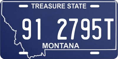 MT license plate 912795T