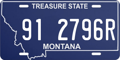 MT license plate 912796R
