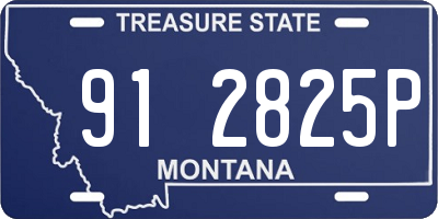 MT license plate 912825P