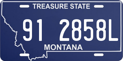 MT license plate 912858L