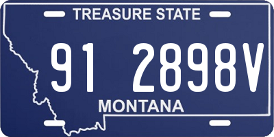 MT license plate 912898V