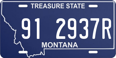 MT license plate 912937R
