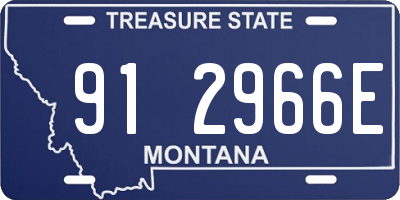 MT license plate 912966E