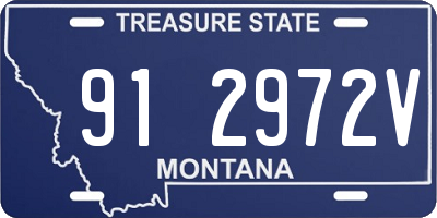MT license plate 912972V