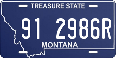 MT license plate 912986R