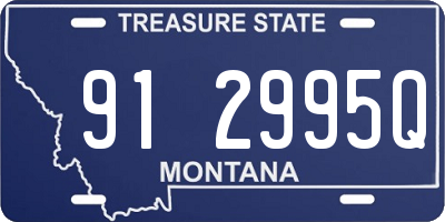 MT license plate 912995Q