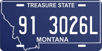 MT license plate 913026L