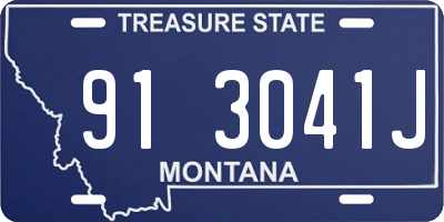 MT license plate 913041J