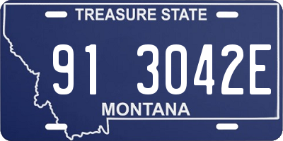 MT license plate 913042E