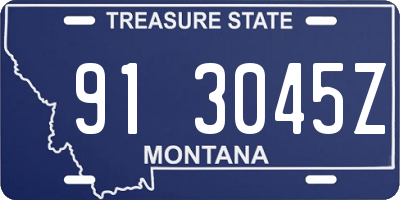 MT license plate 913045Z
