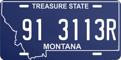 MT license plate 913113R