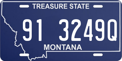 MT license plate 913249Q