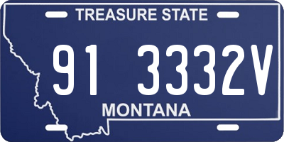 MT license plate 913332V