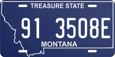 MT license plate 913508E