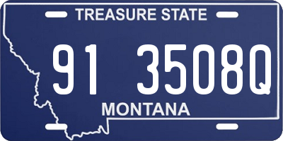 MT license plate 913508Q
