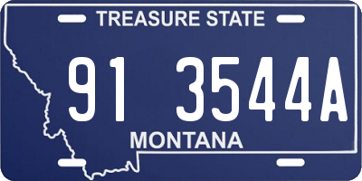 MT license plate 913544A