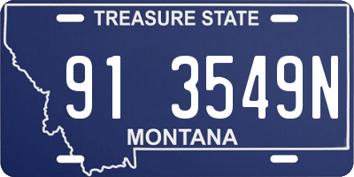 MT license plate 913549N