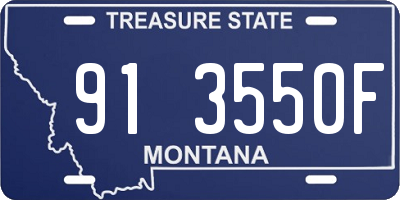 MT license plate 913550F