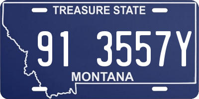 MT license plate 913557Y
