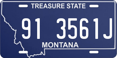 MT license plate 913561J