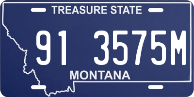 MT license plate 913575M