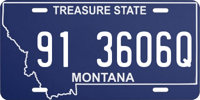 MT license plate 913606Q