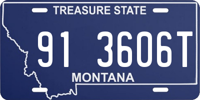MT license plate 913606T