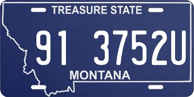 MT license plate 913752U