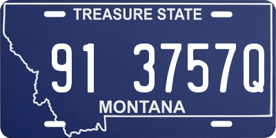 MT license plate 913757Q