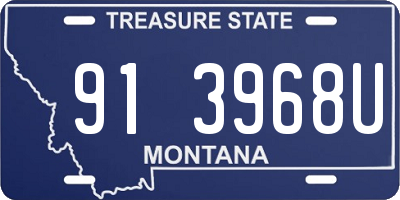 MT license plate 913968U