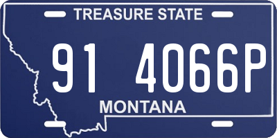 MT license plate 914066P