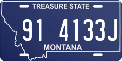 MT license plate 914133J