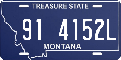 MT license plate 914152L