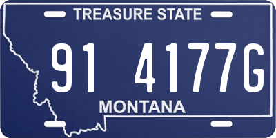 MT license plate 914177G