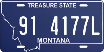MT license plate 914177L