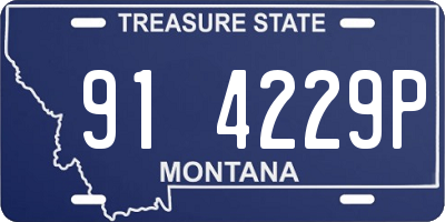 MT license plate 914229P