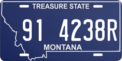 MT license plate 914238R