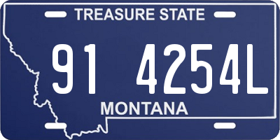 MT license plate 914254L