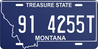 MT license plate 914255T