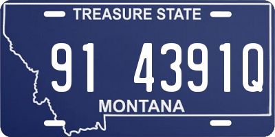 MT license plate 914391Q