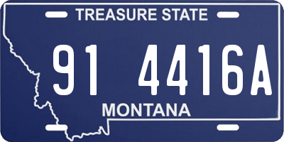 MT license plate 914416A