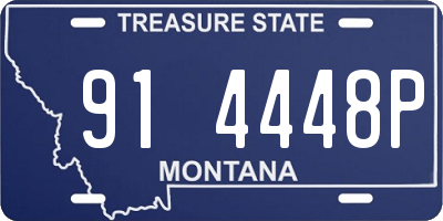 MT license plate 914448P