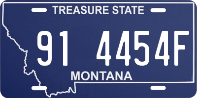 MT license plate 914454F