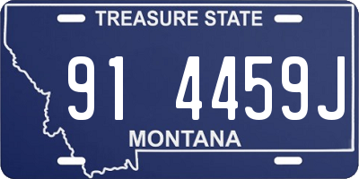 MT license plate 914459J