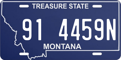 MT license plate 914459N