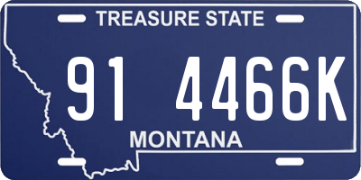 MT license plate 914466K